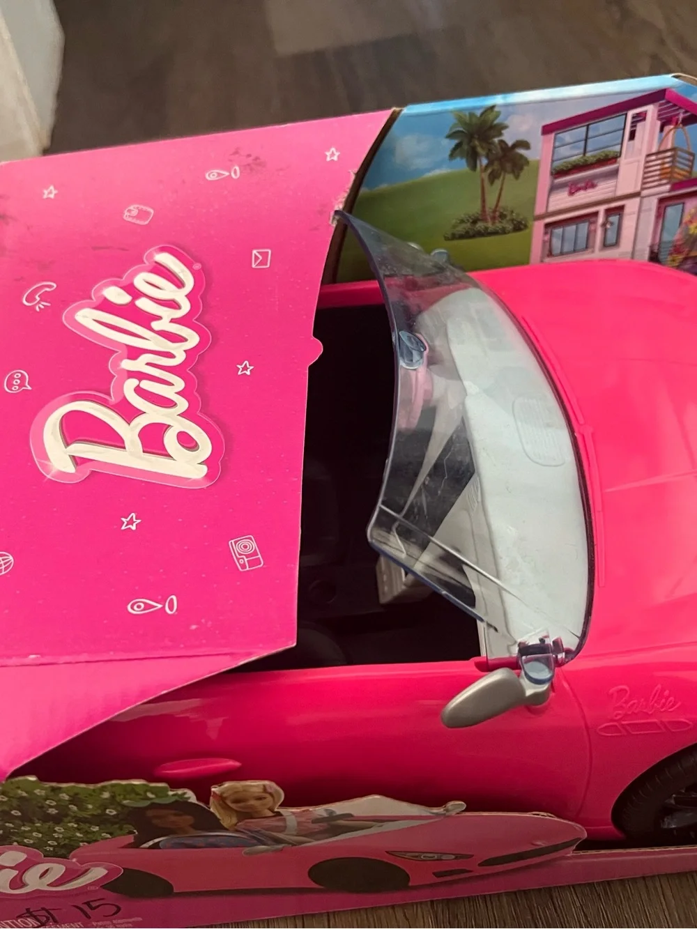 Barbie Pink Convertible Doll Car